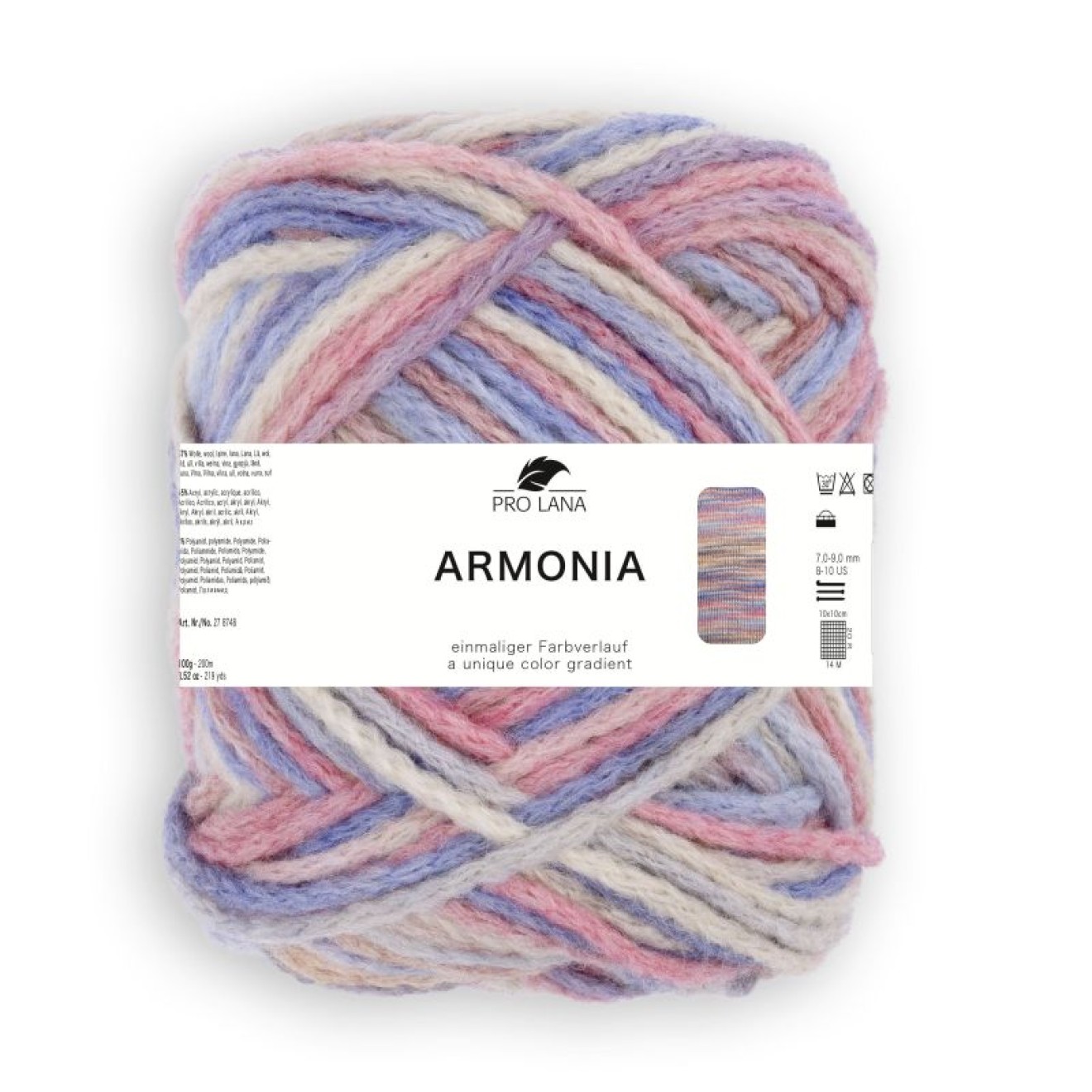 Pro Lana Armonia colour 80 blue/brown/red/beige