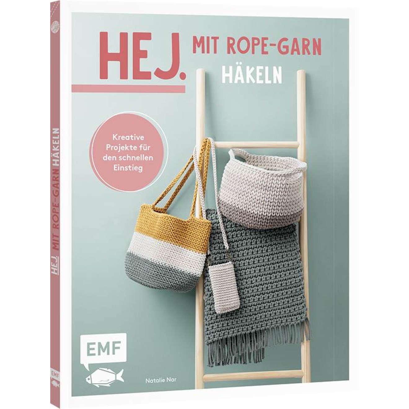 EMF Hej! mit Rope-Garn crochet super easy 17x21 cm