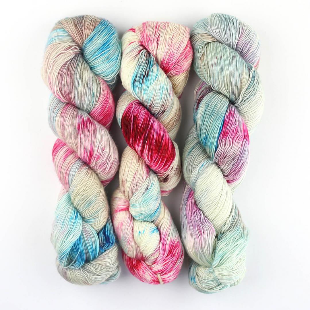 Cowgirl Blues Merino SINGLE LACE gradient hand-dyed yarn