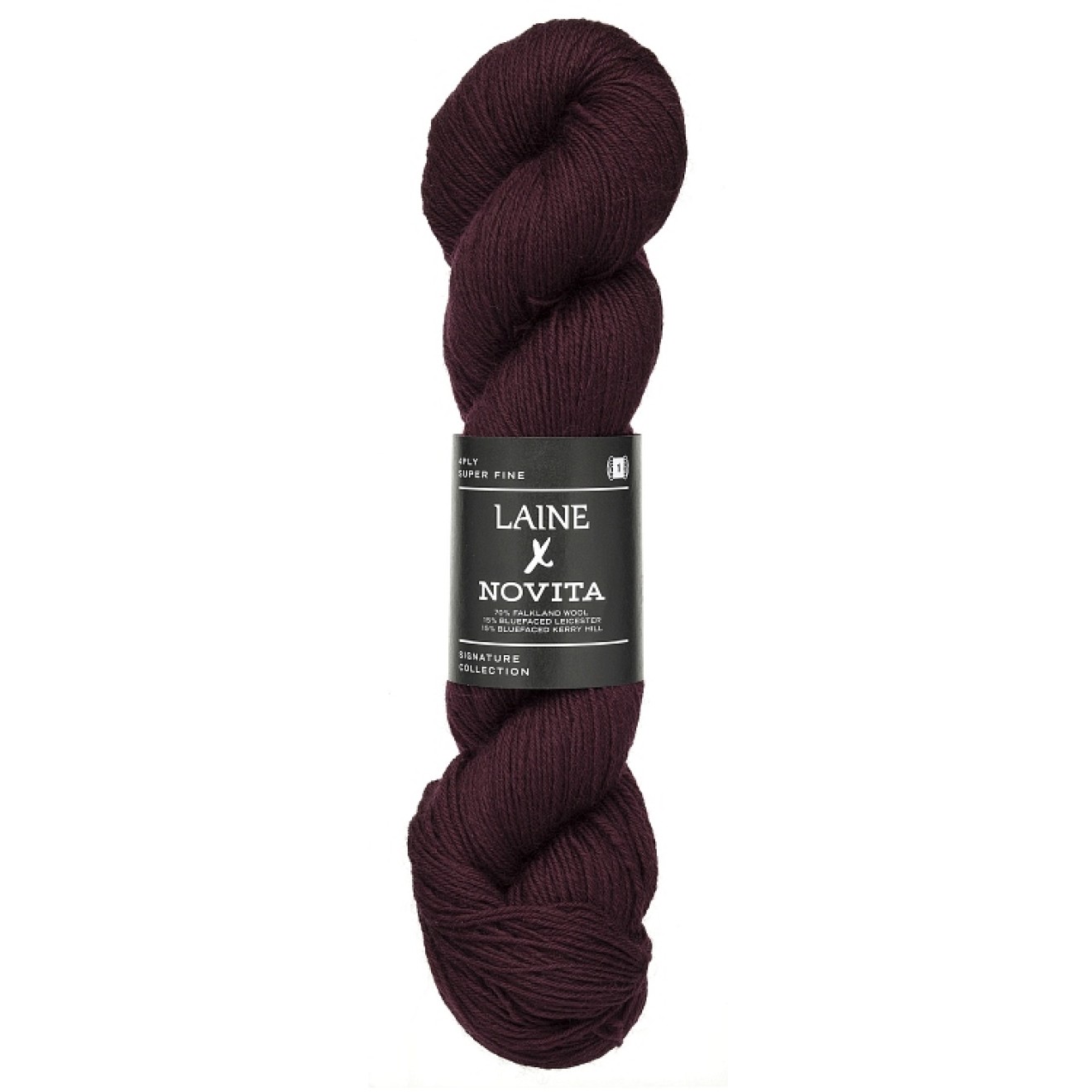 Novita Laine DK colour 7821 deep burgundy