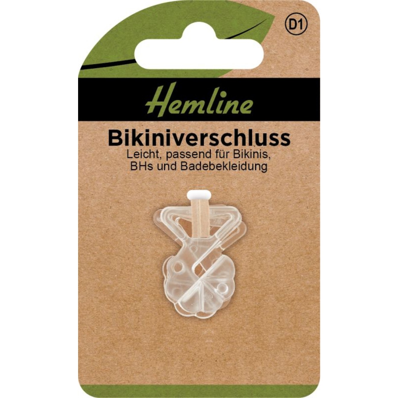 Hemline bikini fastener