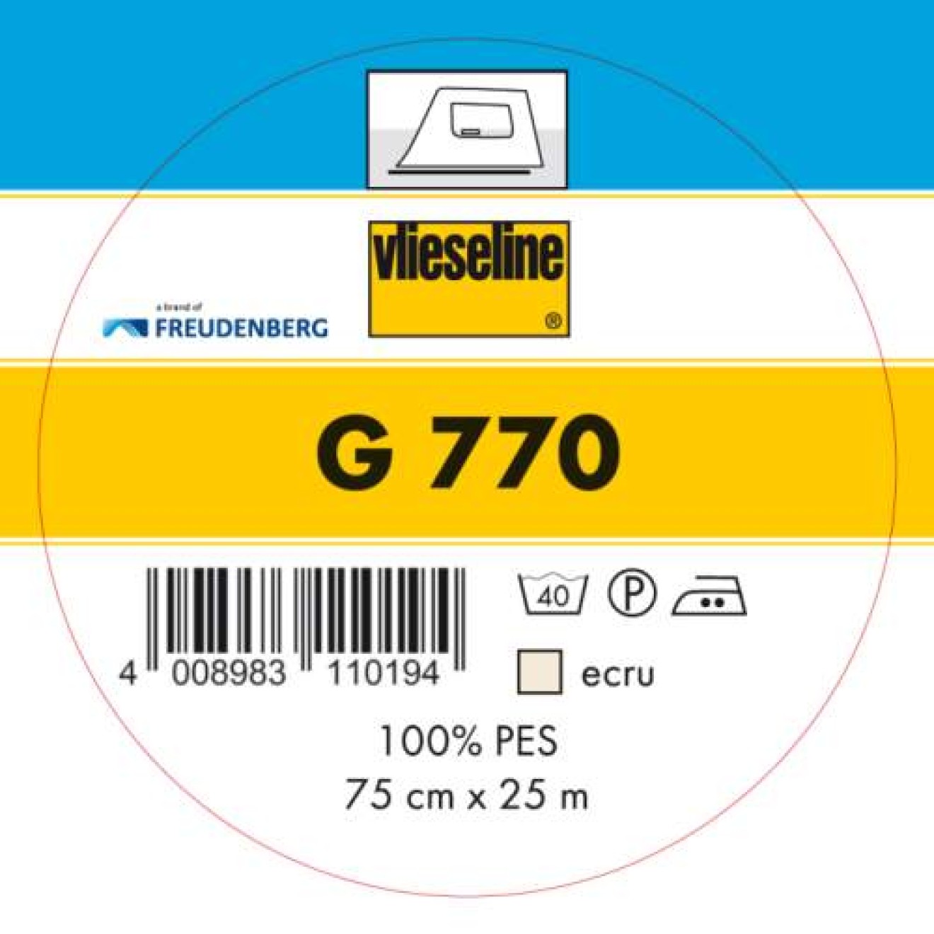 Vlieseline Gewebeeinlage G770 colour ecru