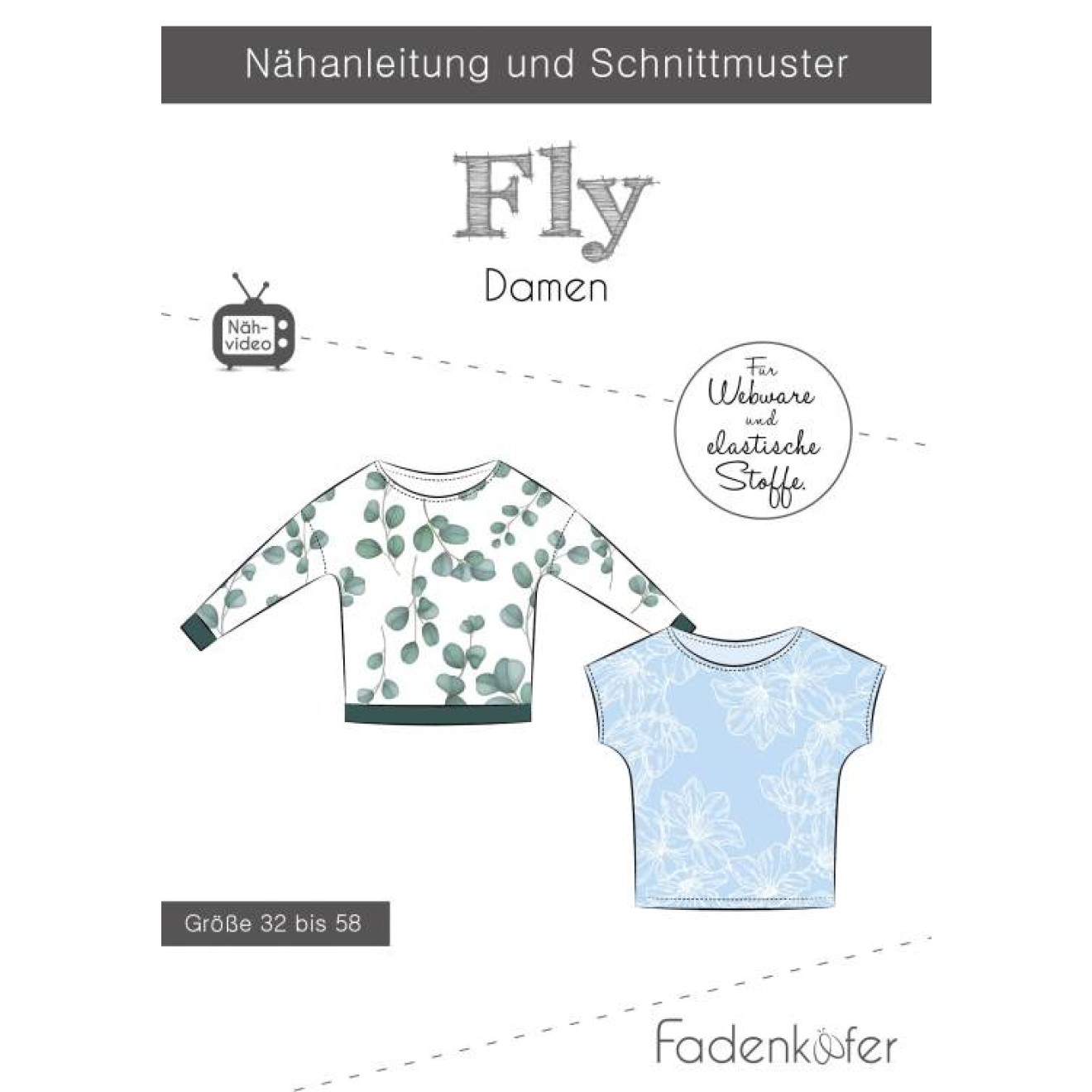 fadenkäfer Papierschnittmuster colour Fly Damen
