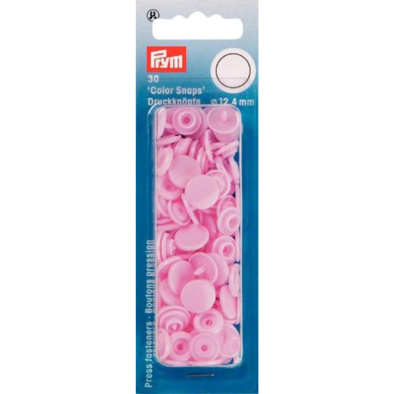 Prym sew-free snap fasteners Color Snaps 12,4 mm / rosa