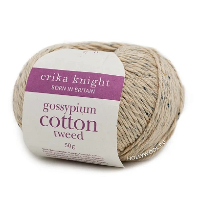 Erika Knight Gossypium Cotton TWEED – 19 Pitch чёрный