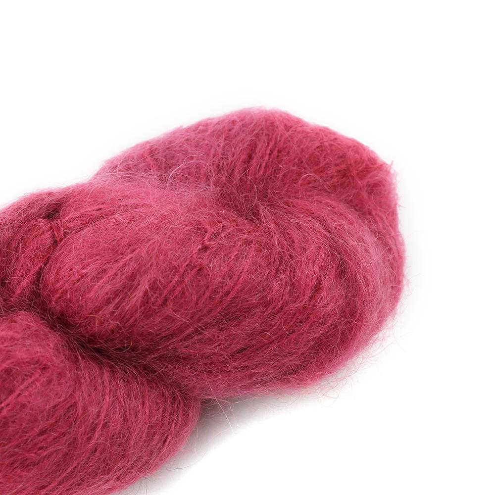Cowgirl Blues Fluffy Mohair solids hand-dyed yarn