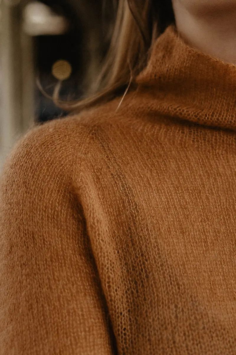 Pull col roulé Cloudy – modèle de tricot, photo 10