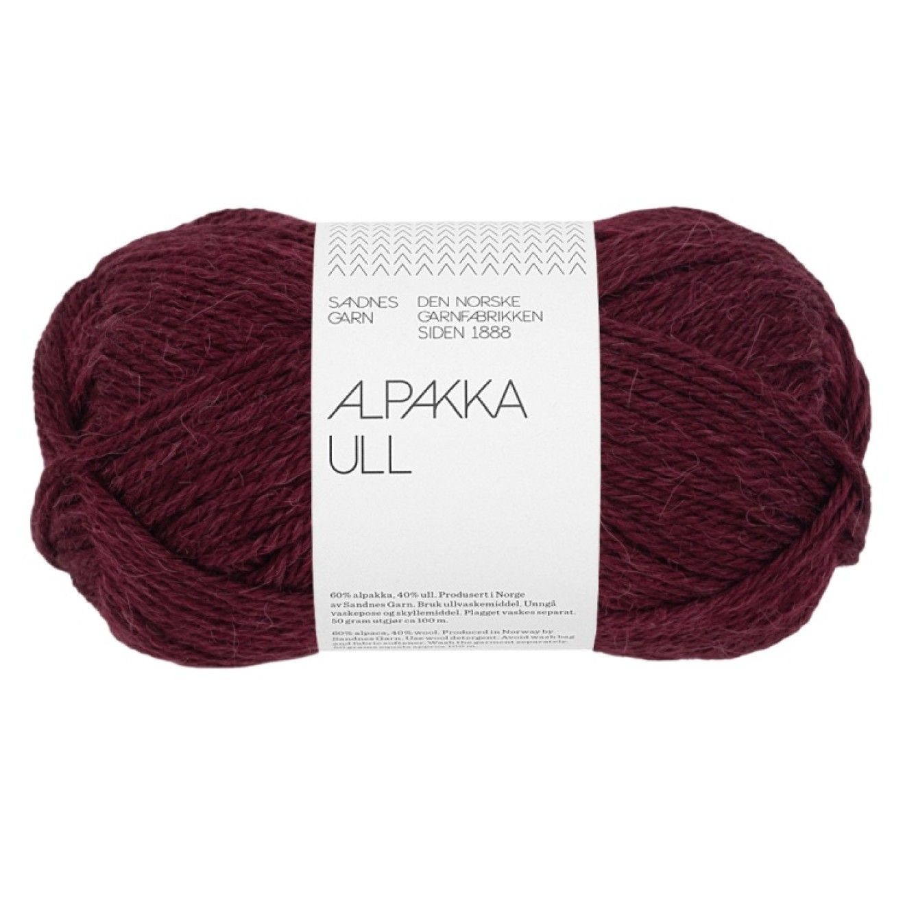 Sandnes Garn Alpakka Ull colour 4372 deep burgundy