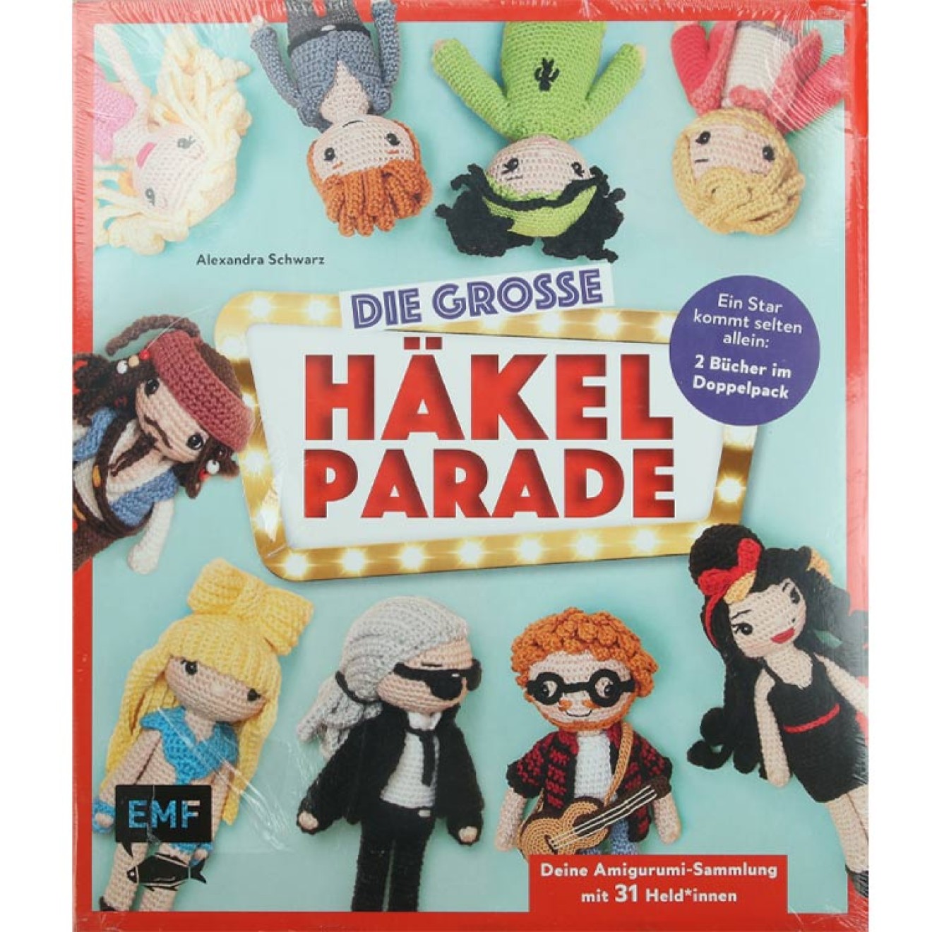 EMF Die große Häkelparade – Deine Amigurumi-Sammlung mit 31 Promis, Schauspieler*innen und Popstars 20x23,5 cm