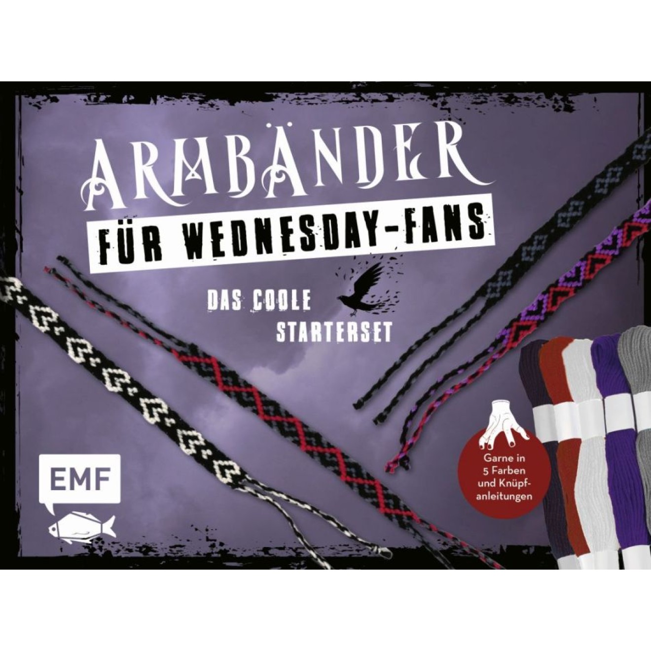 EMF Armbänder for Wednesday Fans Knüpfen - Starterset