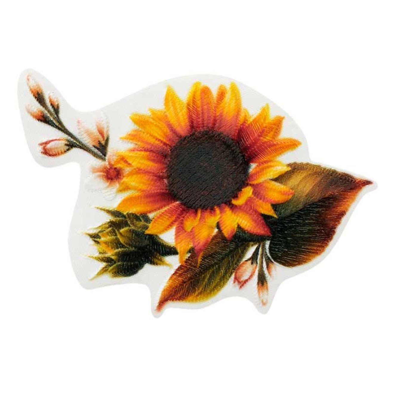 Mono-Quick Applikationen - Teens and Jeans - aufbügelbar Farbe Recycl-Patch Sonnenblumenranke