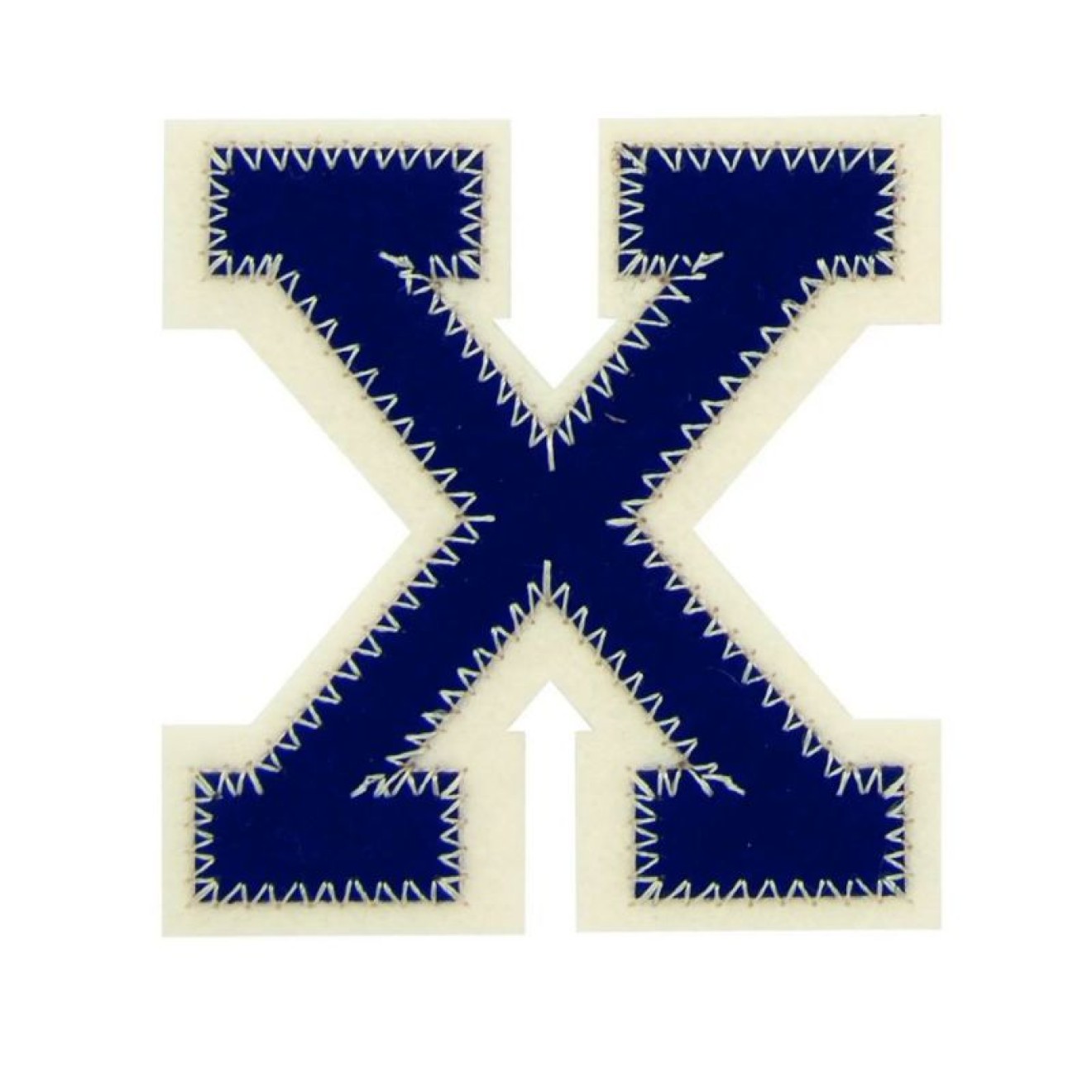 Buchstabe X / blue/ecru