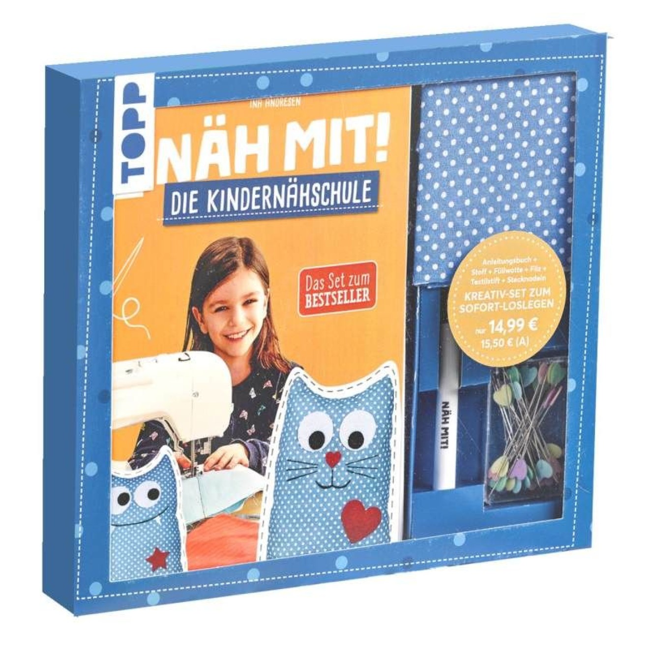 frechverlag Kreativ-Set: Näh with! Die Kindernähschule