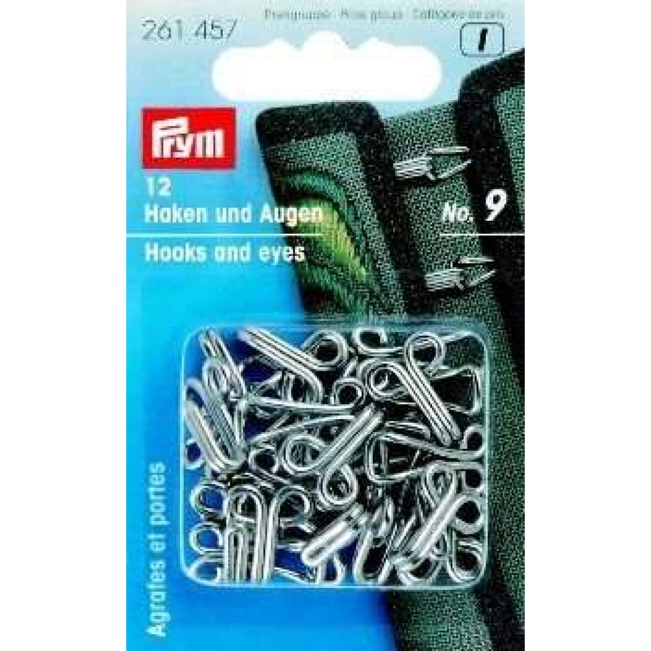 Prym Joppenhaken 9 mm / schwarz