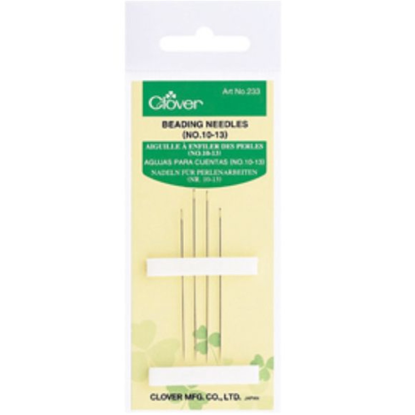 Clover needles for Perlenarbeit