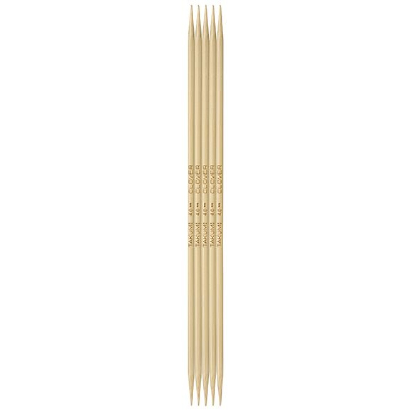 Clover double point needles Takumi® 4,00 mm / 20,0 cm