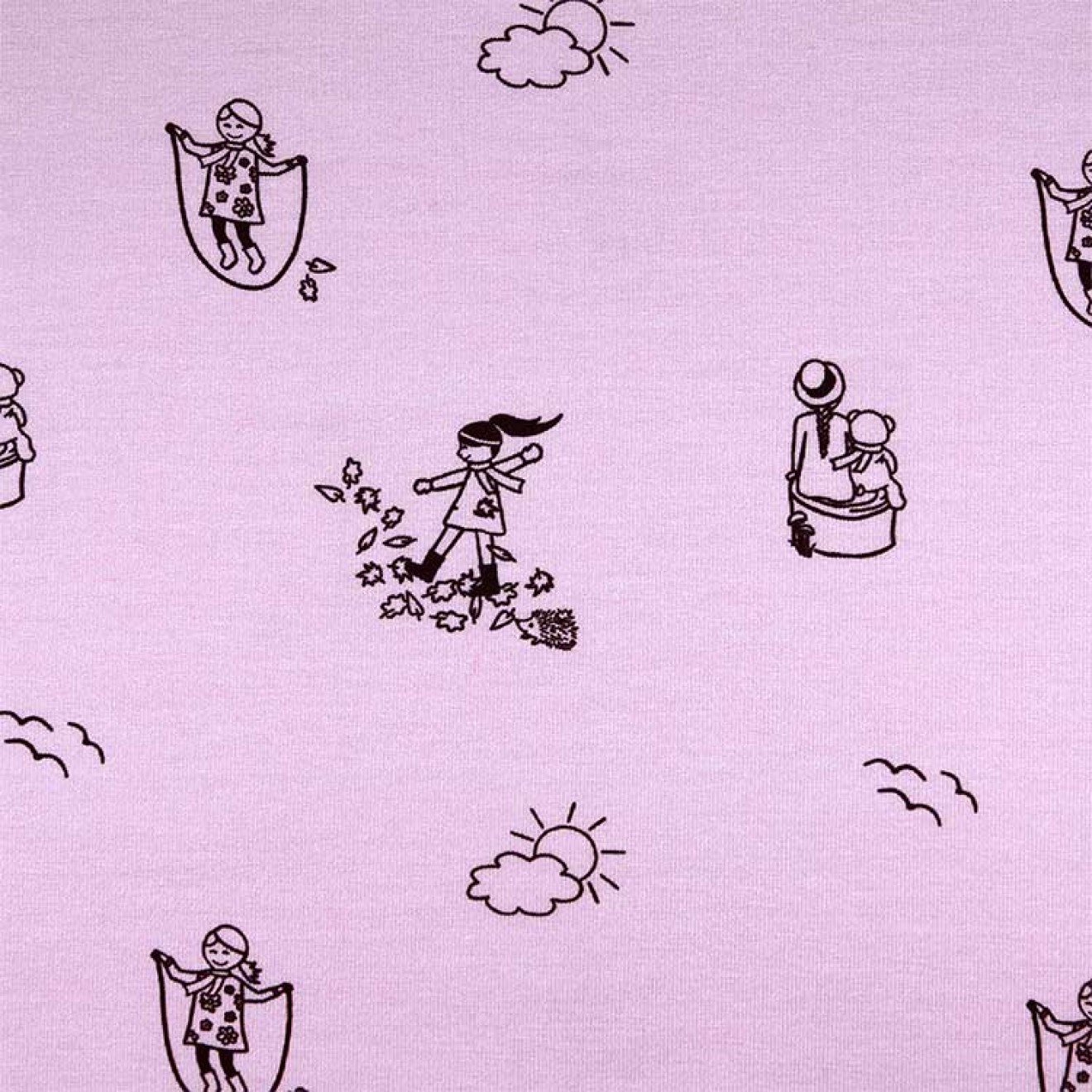House of Inés Digital Happy Kiddos Girls Jersey colour 001 berry
