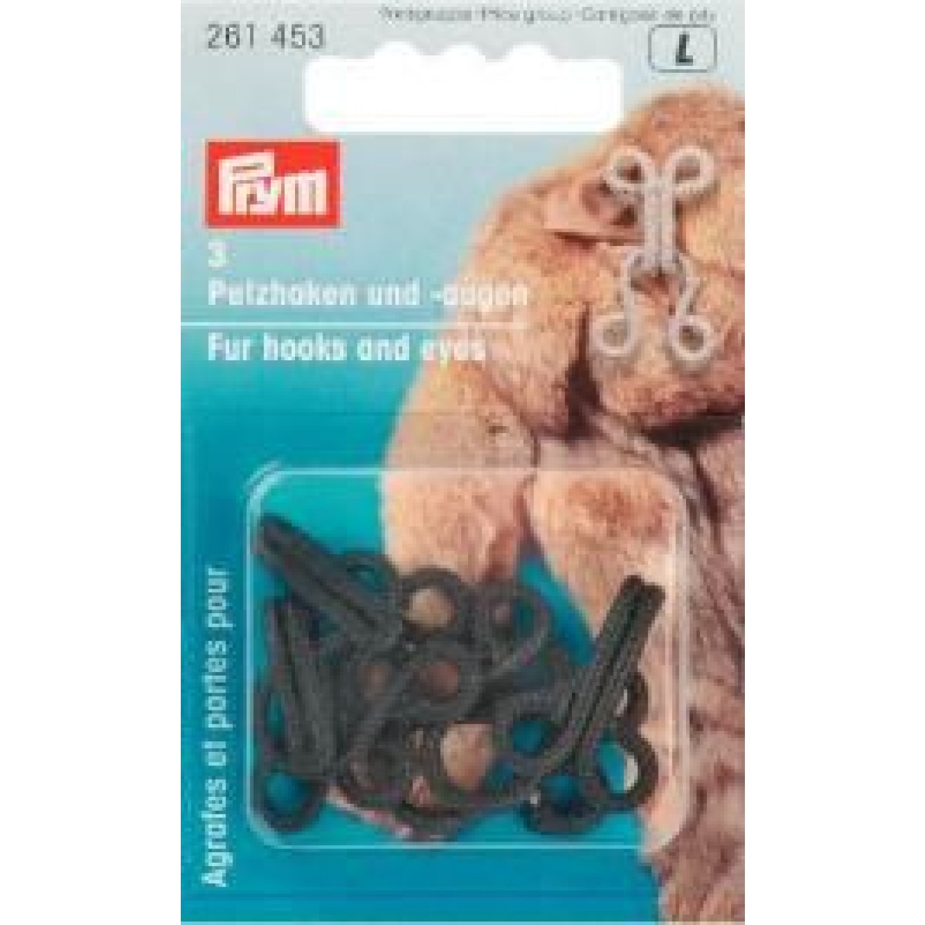 Prym Pelzhaken und Augen schwarz