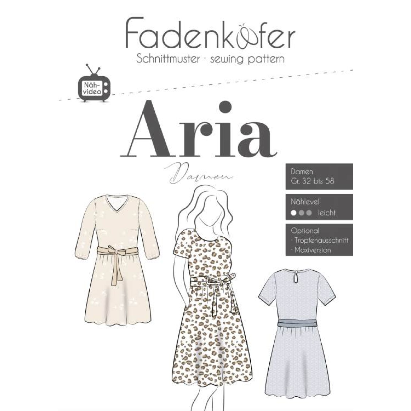 fadenkäfer Papierschnittmuster colour Aria Damen