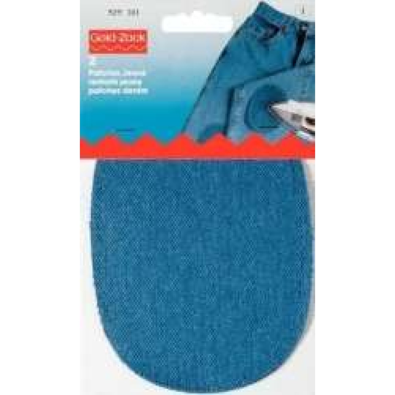 10x14 cm / medium blue / 1 pair