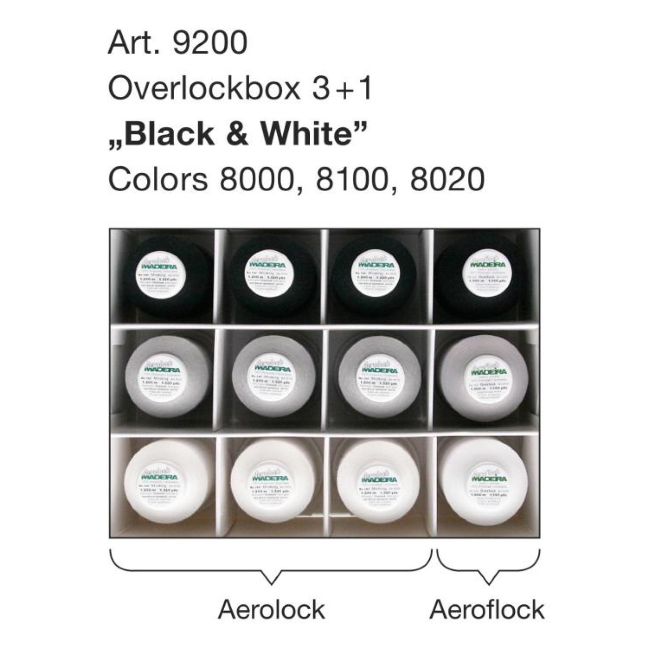 Madeira Overlockbox colour 8000/8100/8020