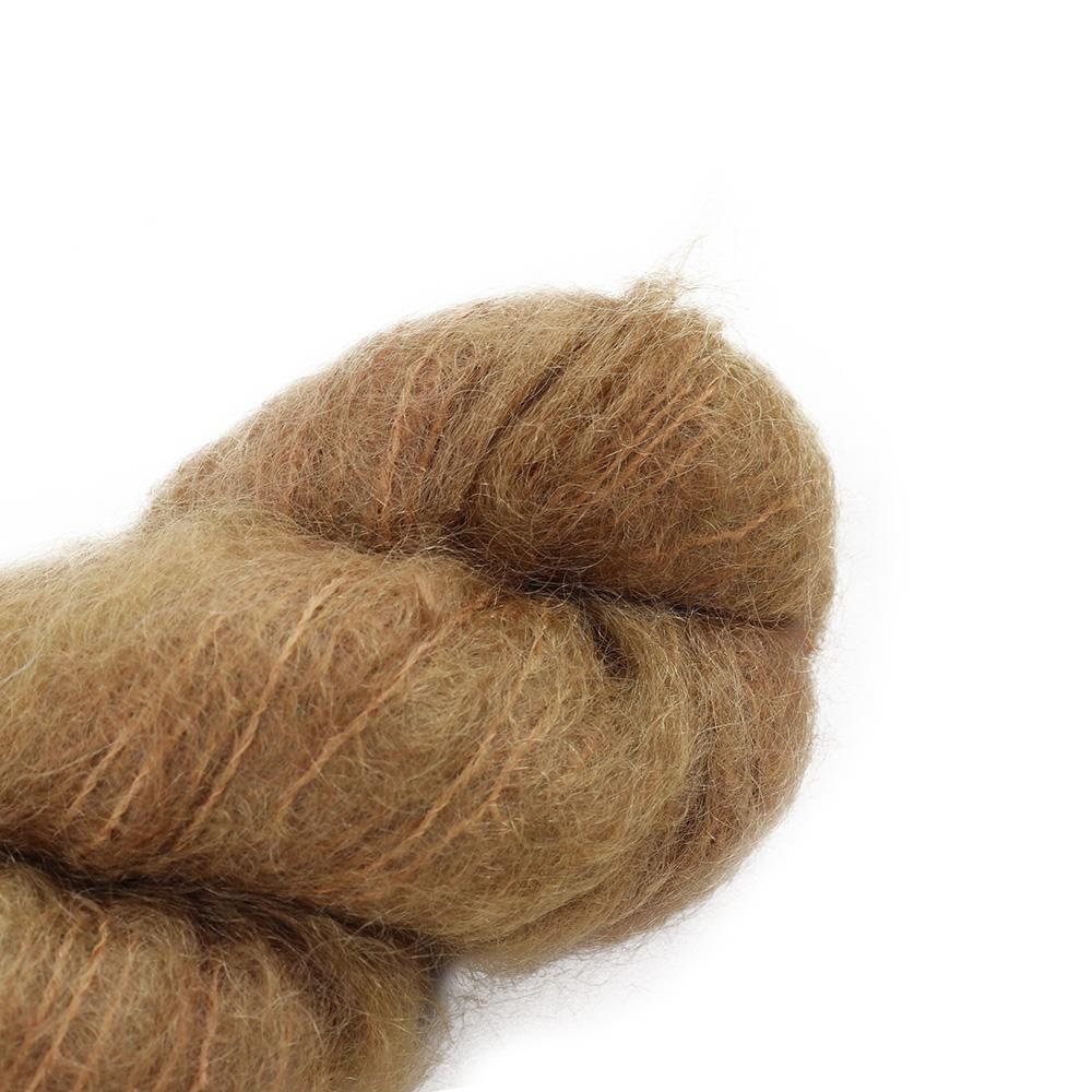 Cowgirl Blues Fluffy Mohair solids hand-dyed yarn