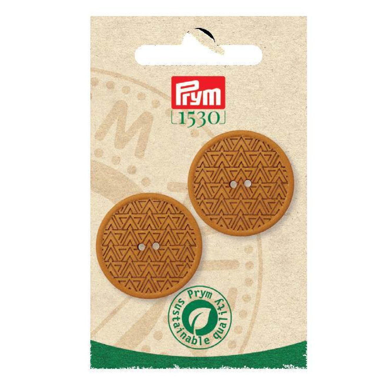 Prym Modeknöpfe 2-Loch 28 mm curry