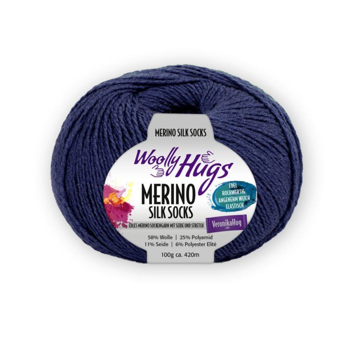Pro Lana Woolly Hugs Merino Silk Socks colour 250