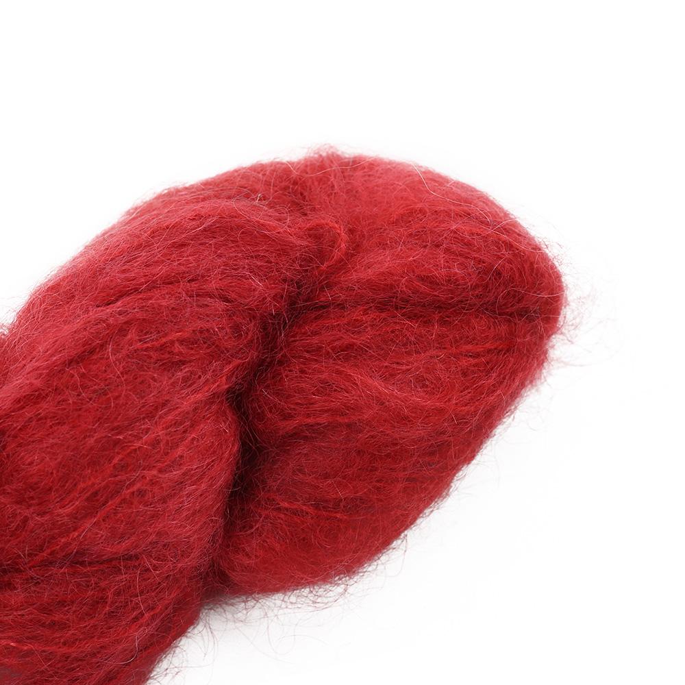 Cowgirl Blues Fluffy Mohair solids hand-dyed yarn
