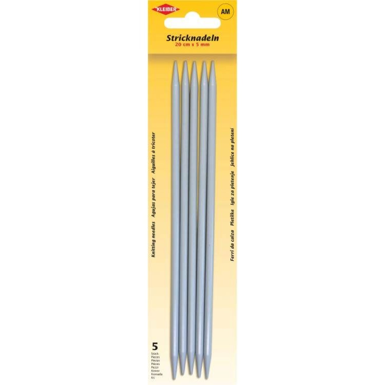 Kleiber double point needles 5,00 mm / 20 cm