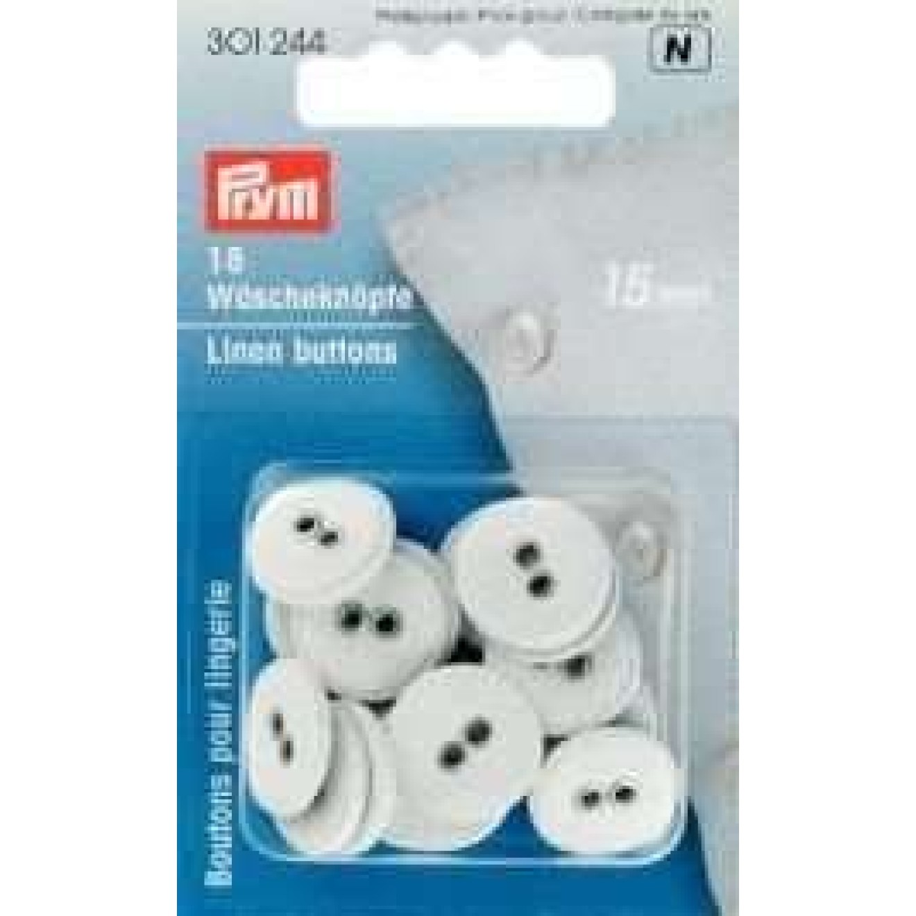 Prym linen buttons 15 mm /