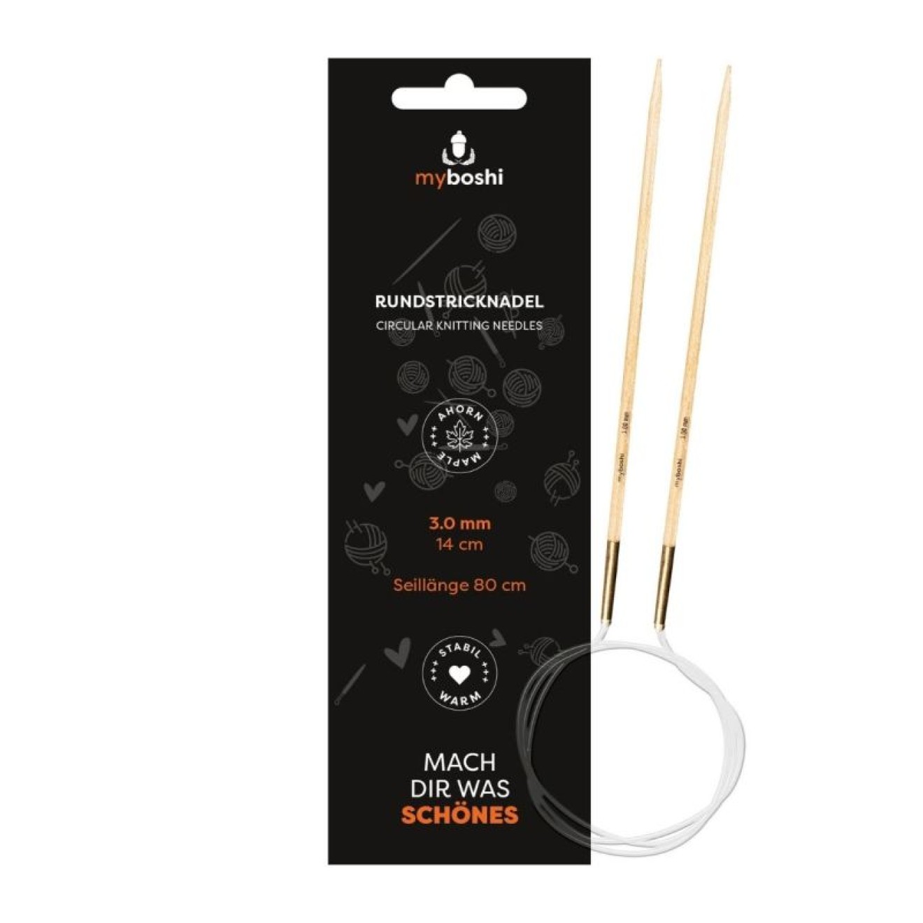 myboshi circular needle 3,00 mm / 80 cm
