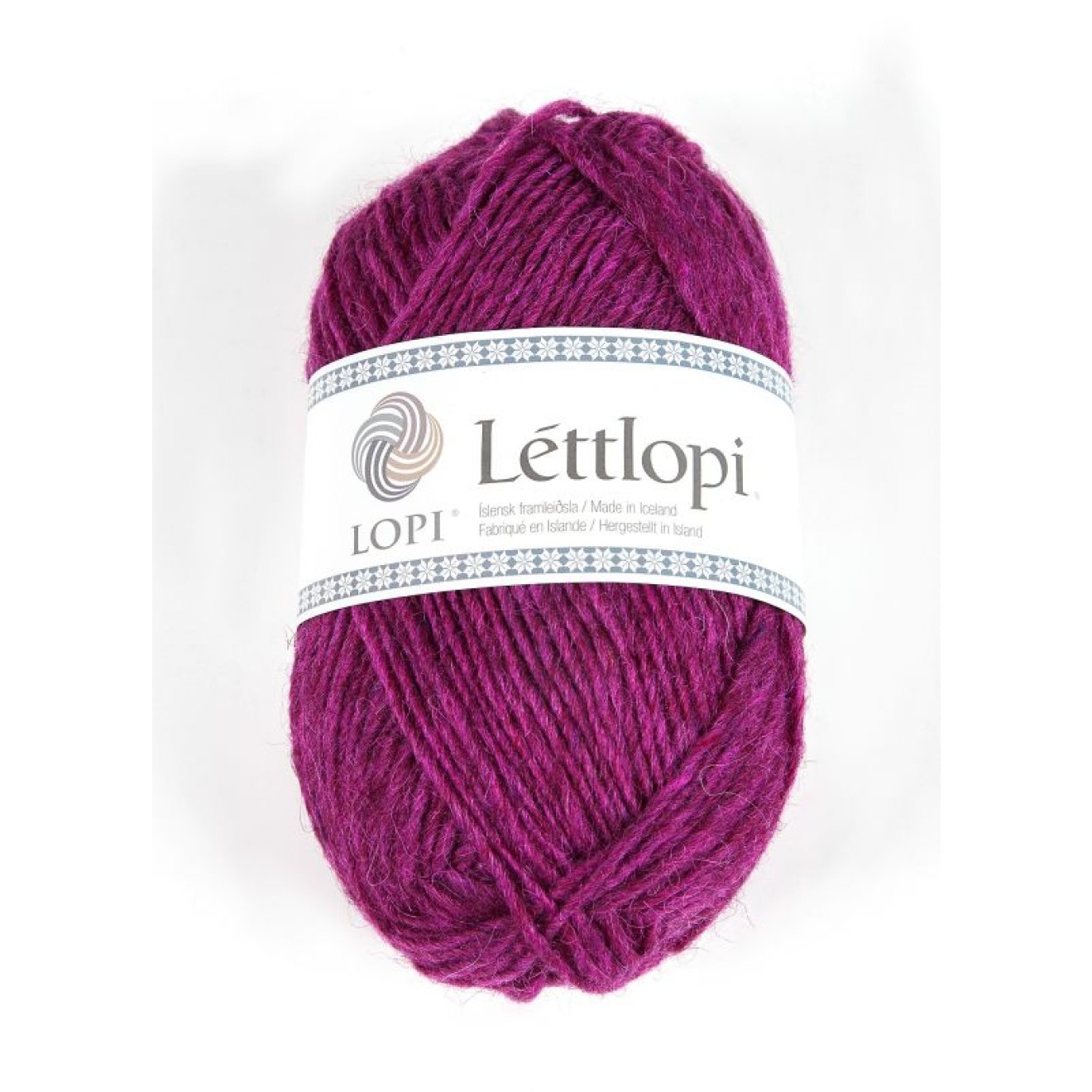 Lopi Léttlopi yarn in shade 1705 royal fuchsia