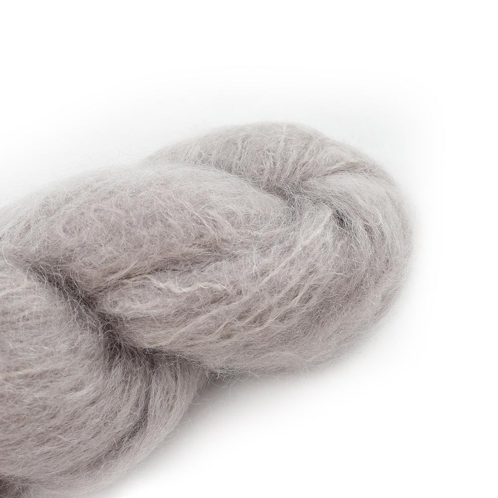 Cowgirl Blues Fluffy Mohair solids hand-dyed yarn