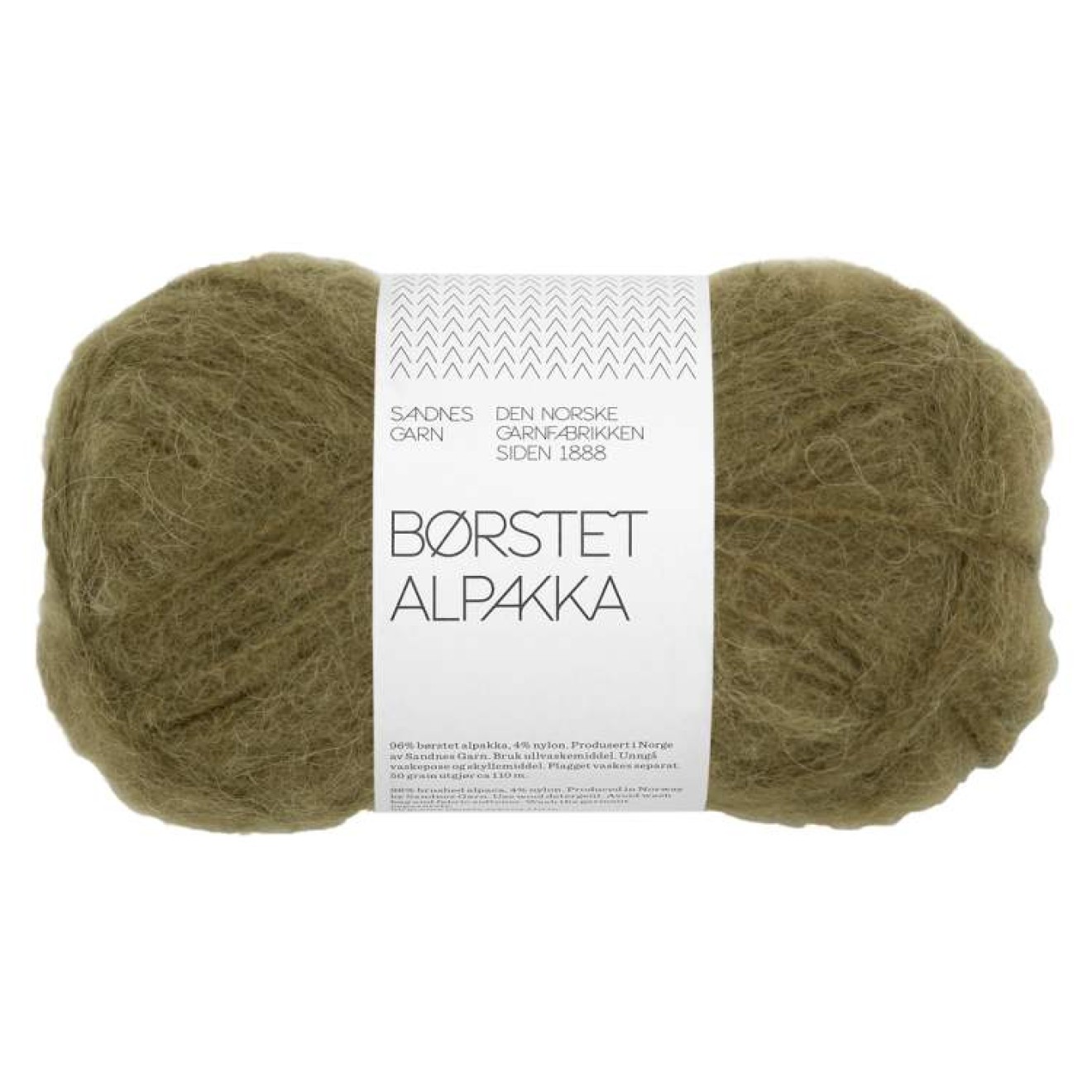 Sandnes Garn Borstet Alpakka colour 9873 dark olive
