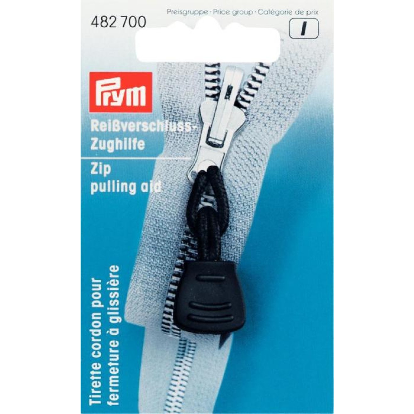 Prym Reißverschluß-Zughilfe 60 mm / schwarz