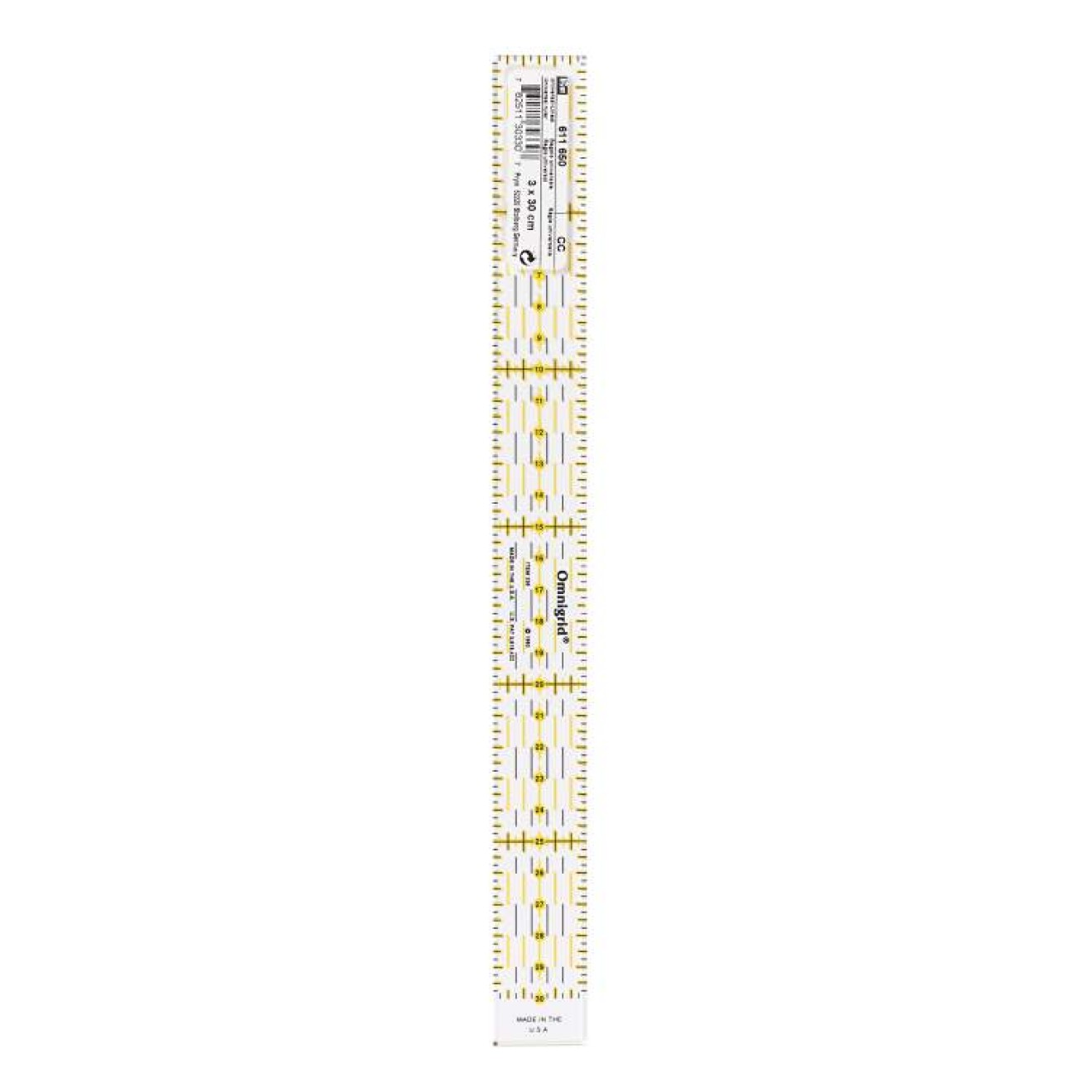 Rollschneider-Lineal 3x / 30 cm