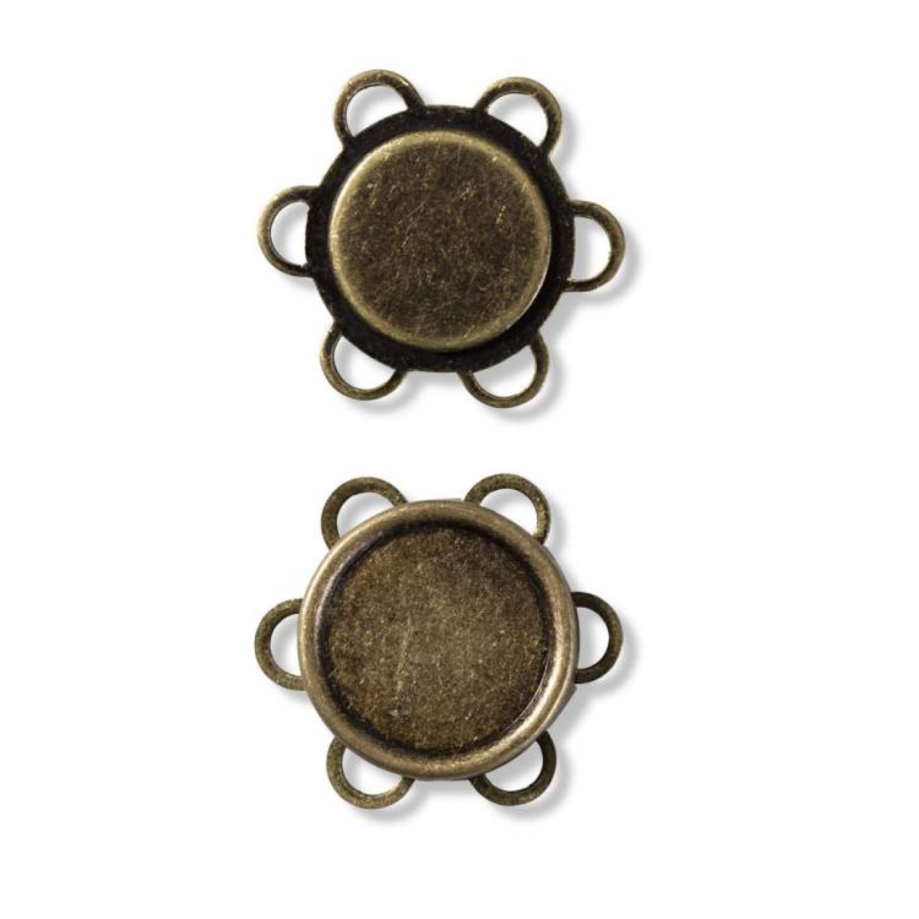 25 mm / antique brass