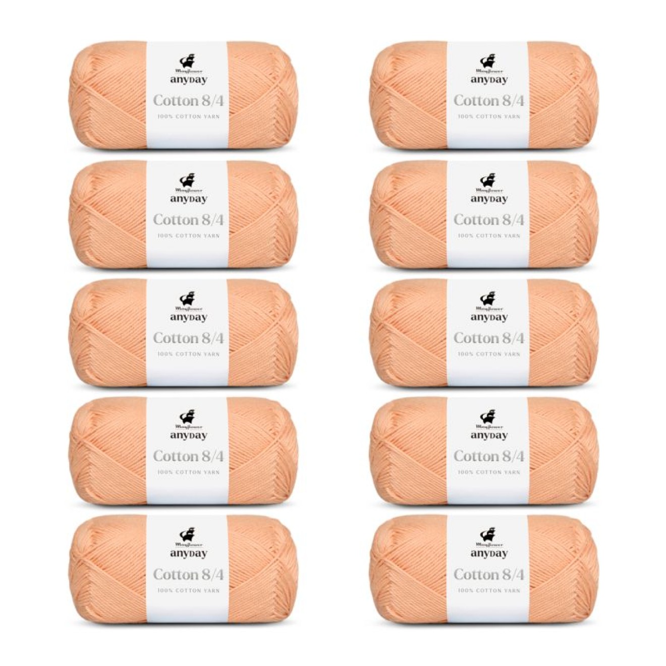 Mayflower Anyday Cotton 8/4 Farbe 029 pfirsich