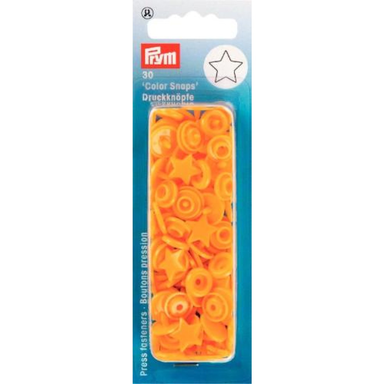 Prym sew-free snap fasteners Color Snaps gelb