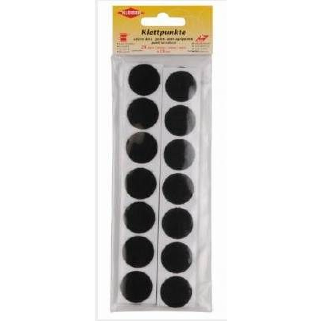 Kleiber Klettpunkte ca. 25 mm / 03 schwarz