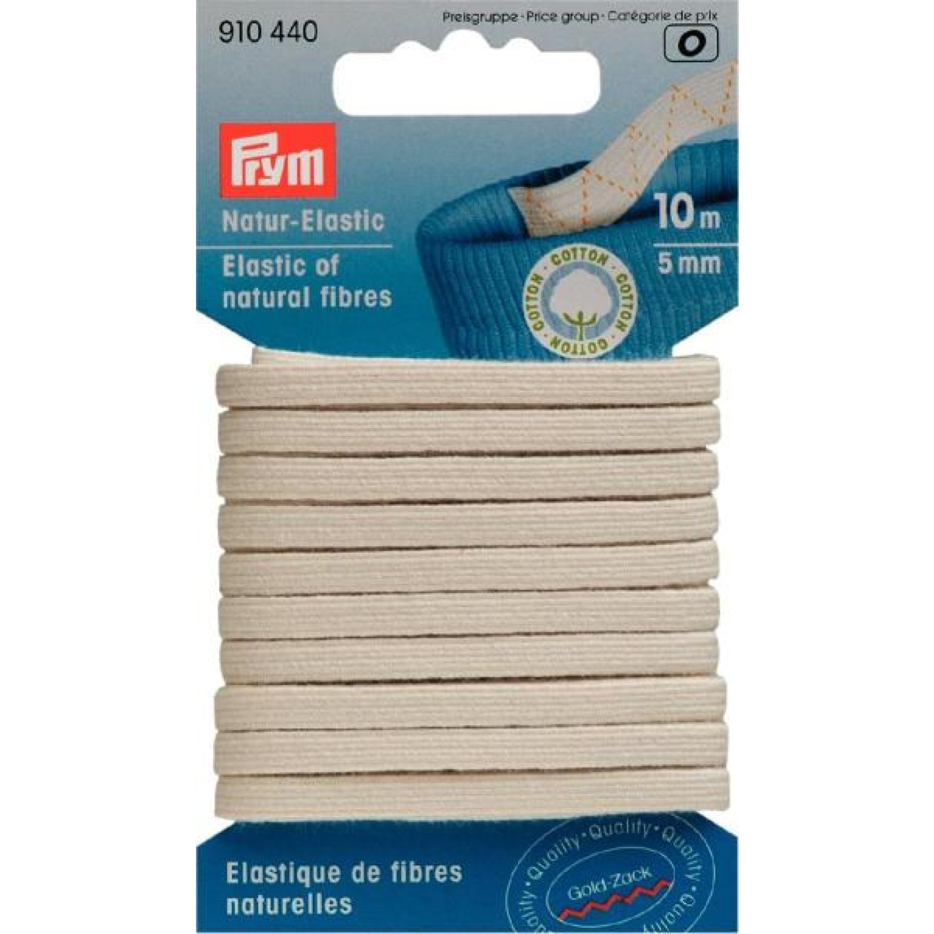 Prym Bio-Elastic 5 mm / roweiß
