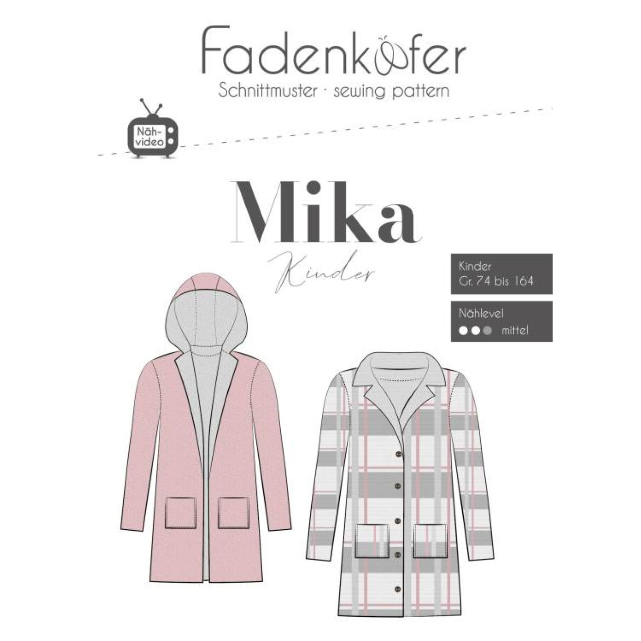 fadenkäfer Papierschnittmuster colour Mika Kinder