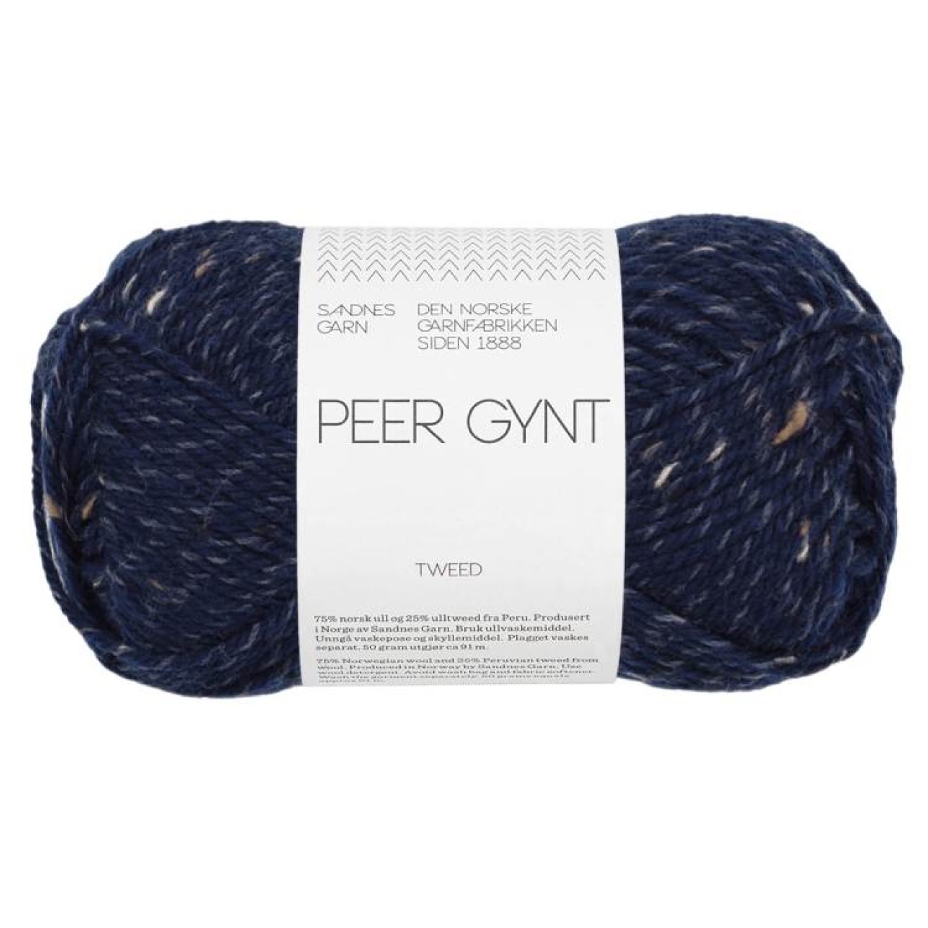 Sandnes Garn Peer Gynt colour 5585 navy blue tweed
