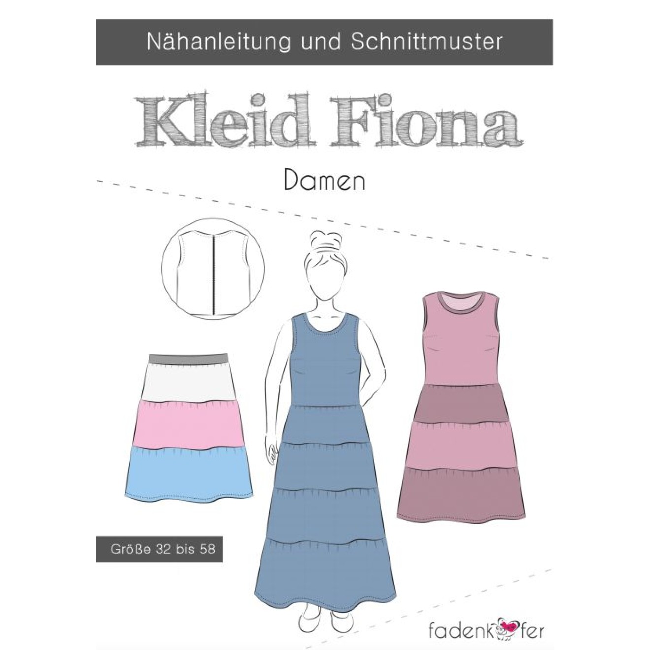 fadenkäfer Papierschnittmuster colour Fiona Damen
