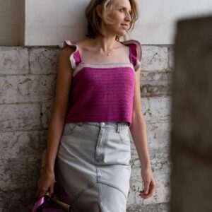 Pattern Verona Top, knitting, knitting yarn, knitting pattern, knitting kit, yarn alternatives, yarn substitution, pattern download