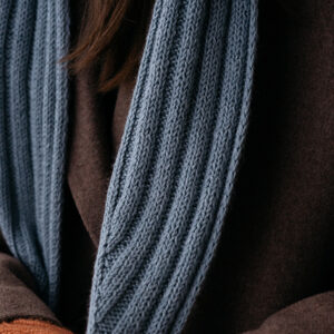 Pattern Scarf with Tassels