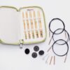 Bamboo Normal Interchangeable Knitting Needle Sets 13 cm 5 pairs