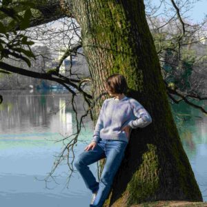 Sweater Grace Kit - Back view showing relaxed fit and sweater length